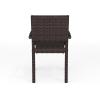 imageMartha Stewart Bedford IndoorOutdoor Stackable Patio Armchairs with Rattan Wicker Finish in Gray Set of 2Brown