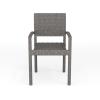imageMartha Stewart Bedford IndoorOutdoor Stackable Patio Armchairs with Rattan Wicker Finish in Gray Set of 2Grey