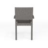 imageMartha Stewart Bedford IndoorOutdoor Stackable Patio Armchairs with Rattan Wicker Finish in Gray Set of 2Grey