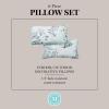 imageMartha Stewart Charming Foliage Indoor Outdoor Decorative Lumbar Pillow 2Pack Set UV Fade Resistant Water Repellent Printed Floral Design Aqua Blue 11quotx18quotAqua Blue