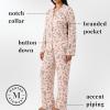 imageMartha Stewart Cooling Rayon Pajama Set for Women  Long Sleeve ButtonDown Style for Cool Comfortable CoverageEvening Sand