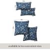 imageMartha Stewart Distressed Jacobean Indoor Outdoor Decorative Lumbar Pillow 2Pack Set UV Fade Resistant Water Repellent Printed Floral Design Grey 11quotx18quotNavy Blue