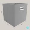 imageMartha Stewart Essential Collapsible Stackable Decorative Home Storage Cube Organization Two Piece Set Includes One Storage Cube With Dividers and One Craft Cube Bedford FloralGrey