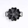 imageMartha Stewart Martha 6Cup Heart Shaped PreSeasoned Cast Iron Mold PanBlack