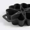 imageMartha Stewart Martha 6Cup Heart Shaped PreSeasoned Cast Iron Mold PanBlack