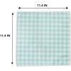 imageMartha Stewart Microfiber Cleaning Cloths UltraAbsorbent LintFree Cleaning Towels for Home ampamp Kitchen Faux Bois Design 11 Inches 24 CountTeal Gingham