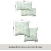 imageMartha Stewart Modern Banana Leaves Indoor Outdoor Decorative Lumbar Pillow 2Pack Set UV Fade Resistant Water Repellent Printed Tropical Design Warm Grey 11quotx18quotGreen