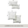 imageMartha Stewart Modern Banana Leaves Indoor Outdoor Decorative Lumbar Pillow 2Pack Set UV Fade Resistant Water Repellent Printed Tropical Design Warm Grey 11quotx18quotWarm Grey