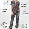 imageMartha Stewart Sleepwear for Women  Lightweight Cooling Rayon 2Pc Notch Collar Short Sleeve Pajama Set  Soft ampamp ComfortableAnthracite