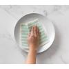 imageMartha Stewart Swedish Kitchen Absorbent Sponge Dish Cloths Stripes 8 CountTeal Stripes