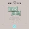 imageMartha Stewart Tulum Indoor Outdoor Decorative Lumbar Pillow 2Pack Set UV Fade Resistant Water Repellent Printed Modern Design Taupe 11quotx18quotGreen
