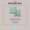 imageMartha Stewart Tulum Indoor Outdoor Decorative Lumbar Pillow 2Pack Set UV Fade Resistant Water Repellent Printed Modern Design Taupe 11quotx18quotGreen