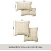 imageMartha Stewart Tulum Indoor Outdoor Decorative Lumbar Pillow 2Pack Set UV Fade Resistant Water Repellent Printed Modern Design Taupe 11quotx18quotTaupe