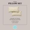 imageMartha Stewart Tulum Indoor Outdoor Decorative Lumbar Pillow 2Pack Set UV Fade Resistant Water Repellent Printed Modern Design Taupe 11quotx18quotTaupe