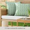 imageMartha Stewart Vineyard Vines Indoor Outdoor Decorative Lumbar Pillow 2Pack Set UV Fade Resistant Water Repellent Printed Garden Design Warm Grey 11quotx18quotGreen