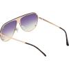 imageMartha Stewart Women Protective Metal Aviator Pilot SunglassesGold  Tortoise