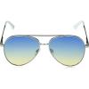 imageMartha Stewart Women Protective Metal Aviator Pilot SunglassesSilver and White