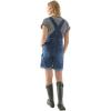 imageMartha Stewart Womens Denim Shortalls  Casual Fashion Overalls Jumpsuit Onesie Stretch Jeans StyleVintage Wash