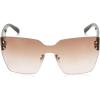 imageMartha Stewart Womens MS188 Oversized UV400 Protective Square Cat Eye Shield Sunglasses  Timeless Gifts for Her 144mm