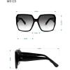 imageMartha Stewart Womens Ms123 Modern Uv400 Protective Square SunglassesTimeless Gifts for Her 58mmCrystal Milk