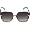 imageMartha Stewart Womens Ms125 Ombre Uv400 Protective Geometric Hexagonal SunglassesTimeless Gifts for Her 55mmBlack Fade