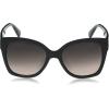 imageMartha Stewart Womens Ms126 Oversized Uv400 Protective Cat Eye Square SunglassesTimeless Gifts for Her 54mmBlack
