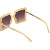 imageMartha Stewart Womens Ms147 Oversized Vintage Uv400 Protective Square SunglassesTimeless Gifts for Her 54mmBeige