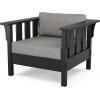 imageMartha Stewart by POLYWOOD Acadia 4Piece Deep Seating Set with Sofa in BlackDune BurlapGrey Mist