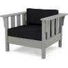 imageMartha Stewart by POLYWOOD Acadia 4Piece Deep Seating Set with Sofa in Slate Grey Midnight LinenMidnight Linen