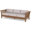 imageMartha Stewart by POLYWOOD Acadia 4Piece Deep Seating Set with Sofa in Teak Dune BurlapDune Burlap