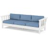 imageMartha Stewart by POLYWOOD Acadia 4Piece Deep Seating Set with Sofa in White Navy LinenSky Blue