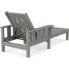 imageMartha Stewart by POLYWOOD Acadia Chaise Lounge in SandSlate Grey