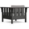 imageMartha Stewart by POLYWOOD Acadia Deep Seating Chair in TeakDune BurlapBlack  Grey Mist