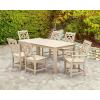 imageMartha Stewart by POLYWOOD Exclusive Chinoiserie 7Piece Parsons Dining Set BlackTeak