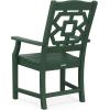 imageMartha Stewart by POLYWOOD Exclusive Chinoiserie Arm Chair 7Piece Parsons Dining Set MahoganyGreen