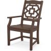 imageMartha Stewart by POLYWOOD Exclusive Chinoiserie Arm Chair 7Piece Parsons Dining Set MahoganyMahogany