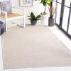 imageMartha Stewart x SAFAVIEH Outdoor Area Rug Collection  65quot Round Navy Weather Resistant ampamp Washable Ideal for Patio Backyard Mudroom Deck Dining Space MSR4490NBeige