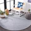 imageMartha Stewart x SAFAVIEH Outdoor Area Rug Collection  65quot Round Navy Weather Resistant ampamp Washable Ideal for Patio Backyard Mudroom Deck Dining Space MSR4490NNavy