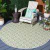 imageMartha Stewart x SAFAVIEH Outdoor Area Rug Collection  8 x 10 Blue ampamp Beige Weather Resistant ampamp Washable Ideal for Patio Backyard Mudroom Deck Dining Space MSR4491MGreenIvory