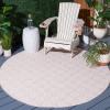 imageMartha Stewart x SAFAVIEH Outdoor Area Rug Collection  8 x 10 Blue ampamp Beige Weather Resistant ampamp Washable Ideal for Patio Backyard Mudroom Deck Dining Space MSR4491MPinkIvory
