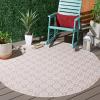 imageMartha Stewart x SAFAVIEH Outdoor Area Rug Collection  8 x 10 Blue ampamp Beige Weather Resistant ampamp Washable Ideal for Patio Backyard Mudroom Deck Dining Space MSR4491MLight PinkMulti