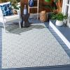 imageMartha Stewart x SAFAVIEH Outdoor Area Rug Collection  8 x 10 Blue ampamp Beige Weather Resistant ampamp Washable Ideal for Patio Backyard Mudroom Deck Dining Space MSR4491MBlueBeige