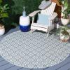 imageMartha Stewart x SAFAVIEH Outdoor Area Rug Collection  8 x 10 Blue ampamp Beige Weather Resistant ampamp Washable Ideal for Patio Backyard Mudroom Deck Dining Space MSR4491MBlueBeige