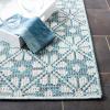 imageMartha Stewart x SAFAVIEH Outdoor Area Rug Collection  8 x 10 Blue ampamp Beige Weather Resistant ampamp Washable Ideal for Patio Backyard Mudroom Deck Dining Space MSR4491MBlueBeige