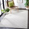 imageMartha Stewart x SAFAVIEH Outdoor Area Rug Collection  8 x 10 Blue ampamp Beige Weather Resistant ampamp Washable Ideal for Patio Backyard Mudroom Deck Dining Space MSR4491MGreyIvory