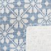 imageMartha Stewart x SAFAVIEH Outdoor Area Rug Collection  8 x 10 Blue ampamp Beige Weather Resistant ampamp Washable Ideal for Patio Backyard Mudroom Deck Dining Space MSR4491MNavyIvory
