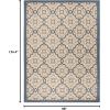 imageMartha Stewart x SAFAVIEH Outdoor Area Rug Collection  8 x 112quot Azurite Weather Resistant ampamp Washable Ideal for Patio Backyard Mudroom Deck Dining Space MSR4262233