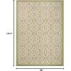 imageMartha Stewart x SAFAVIEH Outdoor Area Rug Collection  8 x 112quot Beige ampamp Sweet Pea Weather Resistant ampamp Washable Ideal for Patio Backyard Mudroom Deck Dining Space MSR4262BeigeSweet Pea