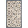 imageMartha Stewart x SAFAVIEH Outdoor Area Rug Collection  8 x 112quot Beige ampamp Sweet Pea Weather Resistant ampamp Washable Ideal for Patio Backyard Mudroom Deck Dining Space MSR4262Azurite