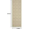 imageMartha Stewart x SAFAVIEH Outdoor Area Rug Collection  8 x 112quot Beige ampamp Sweet Pea Weather Resistant ampamp Washable Ideal for Patio Backyard Mudroom Deck Dining Space MSR4262BeigeSweet Pea